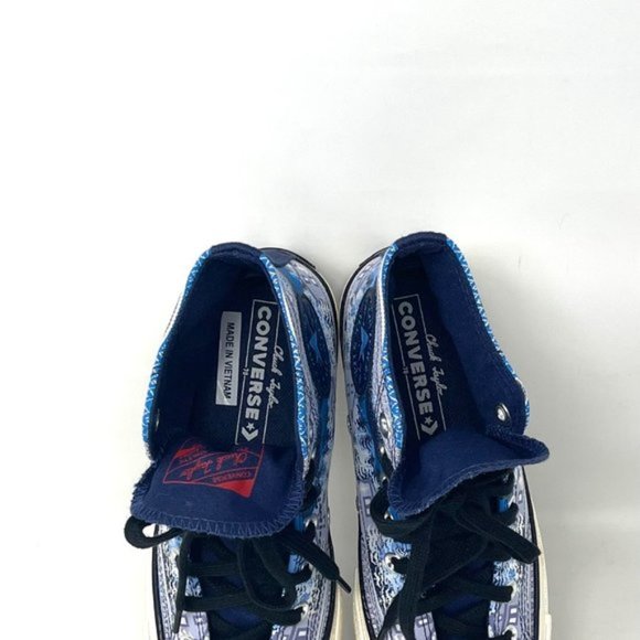 💖MEGA SALE💖Converse Chuck 70 Holiday Midnight Navy Egret Black Women  172135C - Picture 10 of 11